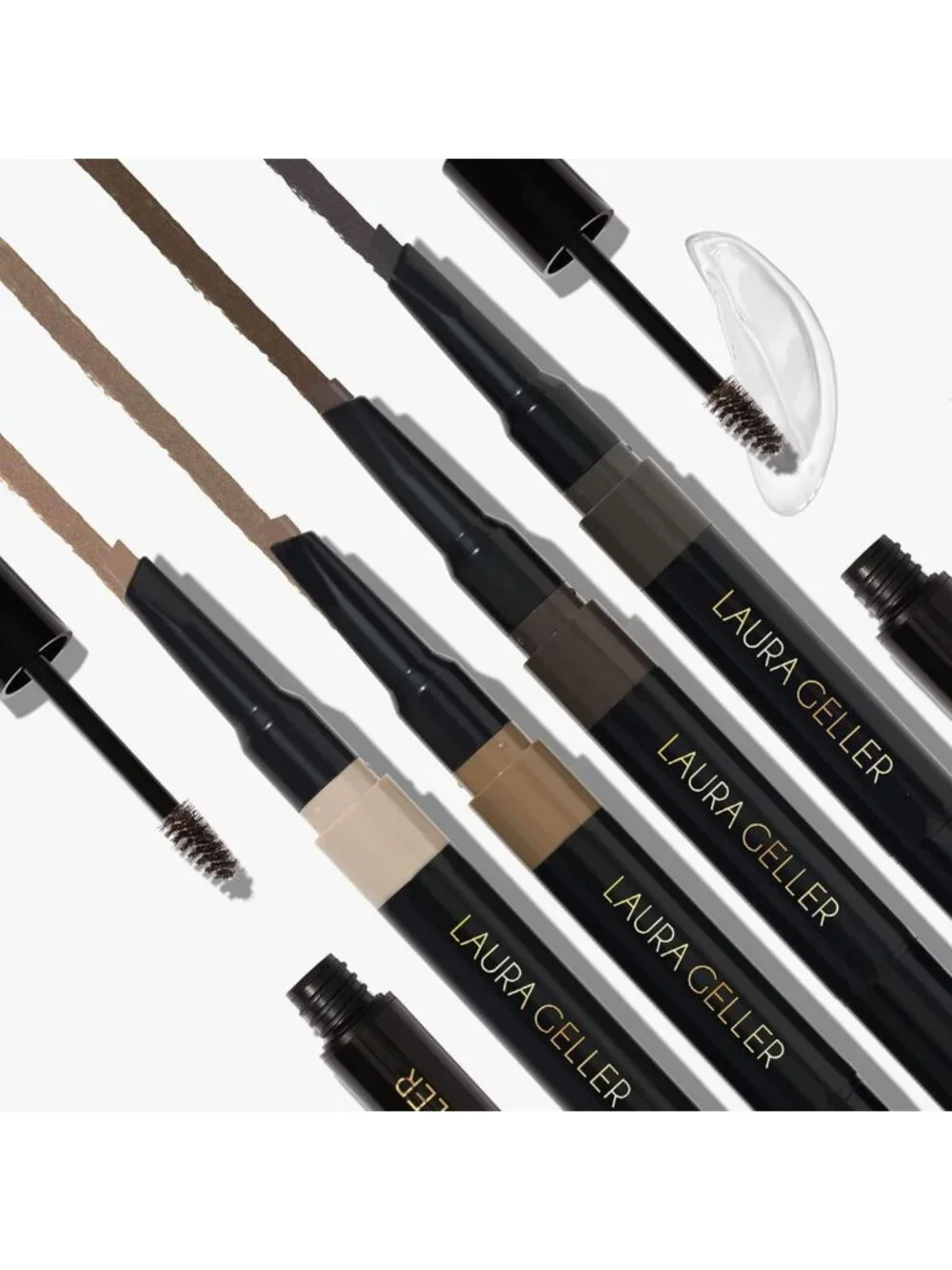 Waterproof 2-in-1 Eyebrow Pencil & Gel - Dark Brown, Smudge-Proof, Long-Lasting